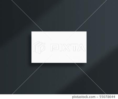 Empty business card photo mockup. Empty business card photo mockup. 55078644
