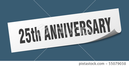 25th anniversary sticker. 25th anniversary square 25th anniversary sticker. 25th anniversary square 55079038