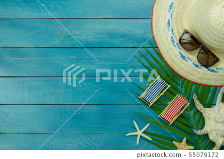Table top view accessory of clothing women & men Table top view accessory of clothing women & men 55079172