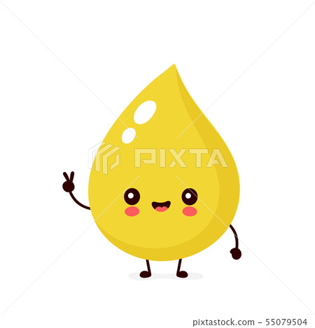 Cute happy smiling urine drop character Cute happy smiling urine drop character 55079504