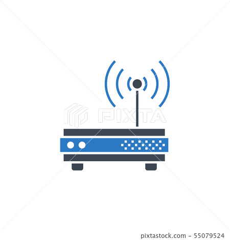 Router related vector glyph icon Router related vector glyph icon 55079524