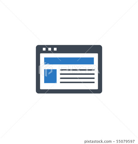 Site related vector glyph icon. 55079597
