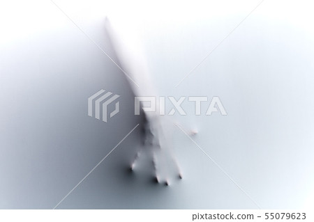 murder's arm behind the glass wall 55079623