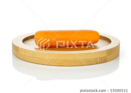 Peeled baby carrot isolated on white 55080531
