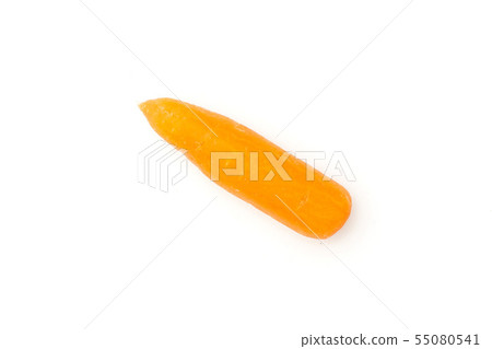 Peeled baby carrot isolated on white 55080541