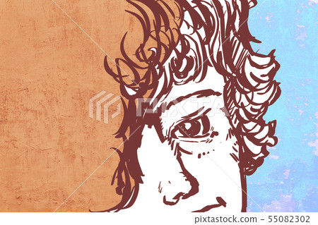 徒手畫 男人 男 55082302