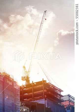 Illustration, construction, architecture Illustration, construction, architecture 55082381