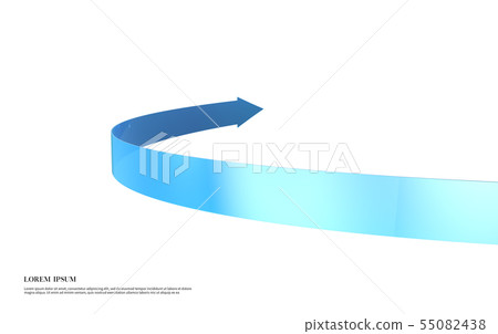 Illustration, 3d, arrow 55082438