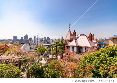 《Hyogo Prefecture》Kobe cityscape・Kobe downtown seen from Kitano Ijinkan 《Hyogo Prefecture》Kobe cityscape・Kobe downtown seen from Kitano Ijinkan 55082573