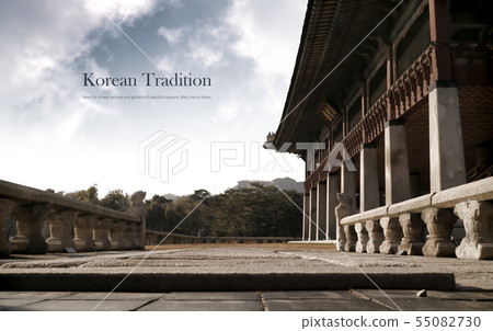 Illustration, Korea, Gyeongbok Palace Illustration, Korea, Gyeongbok Palace 55082730
