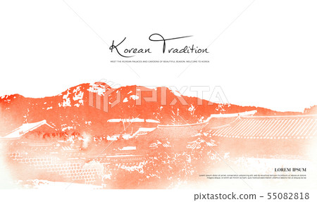 Illustration, ink painting, Korea Illustration, ink painting, Korea 55082818