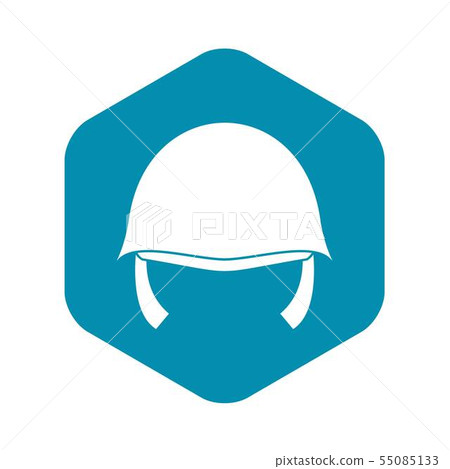 Military helmet icon, simple style 55085133