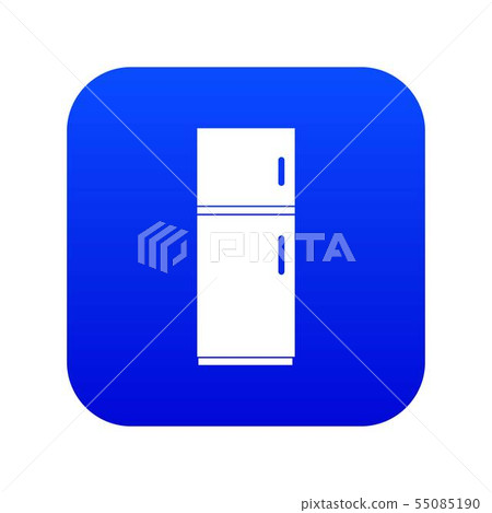 Refrigerator icon digital blue Refrigerator icon digital blue 55085190