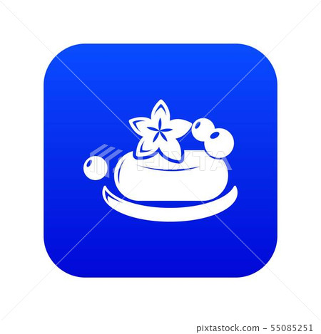Eco spa soap icon blue vector 55085251