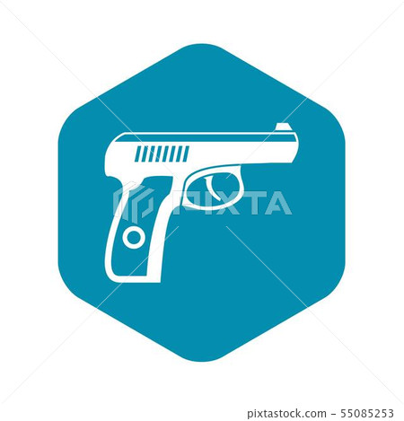 Gun icon, simple style - Stock Illustration [55085253] - PIXTA