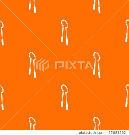 Clamping mites pattern vector orange 55085262
