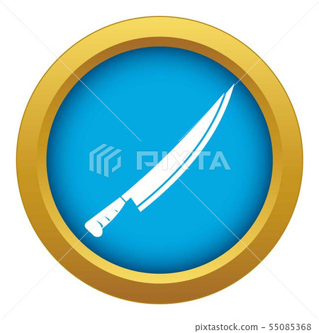 Long knife icon blue vector isolated Long knife icon blue vector isolated 55085368