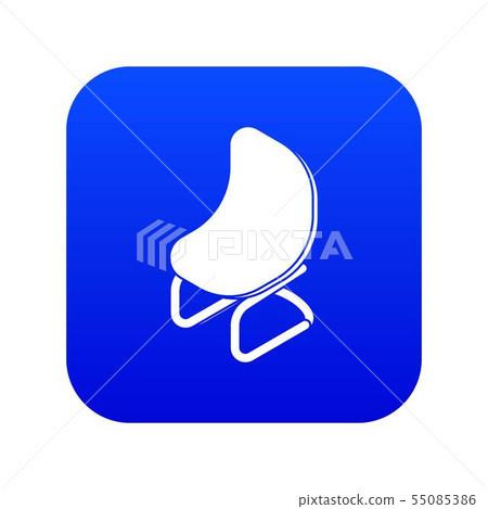 Fashion chair icon blue vector 55085386