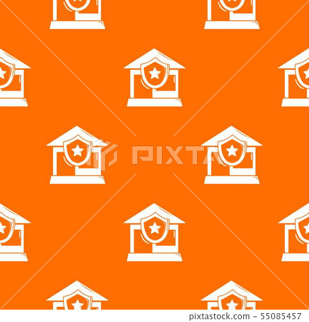 House Protector Design House protection pattern vector orange - Stock Illustration [55085457 ...