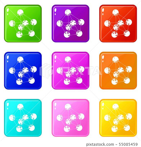 Phenol icons set 9 color collection Phenol icons set 9 color collection 55085459