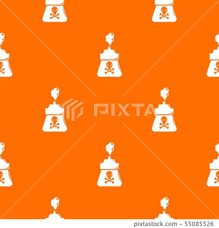 Poison pattern vector orange 55085526