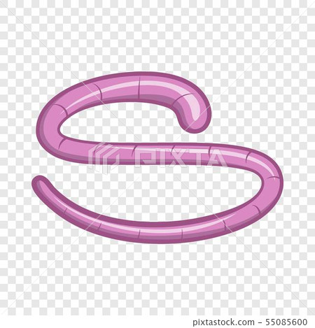 Roundworm icon in cartoon style Roundworm icon in cartoon style 55085600