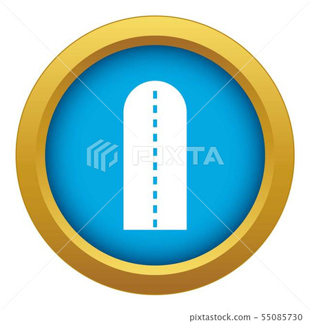 Long way icon blue vector isolated 55085730