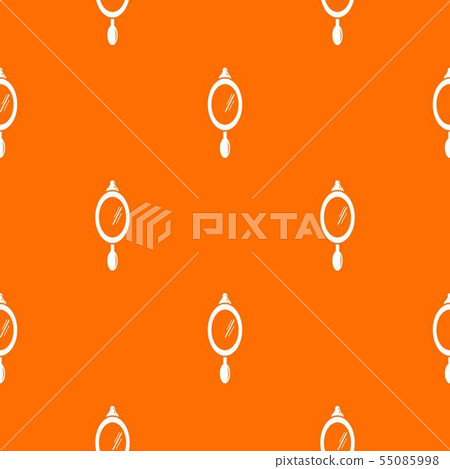 Hand mirror pattern vector orange 55085998
