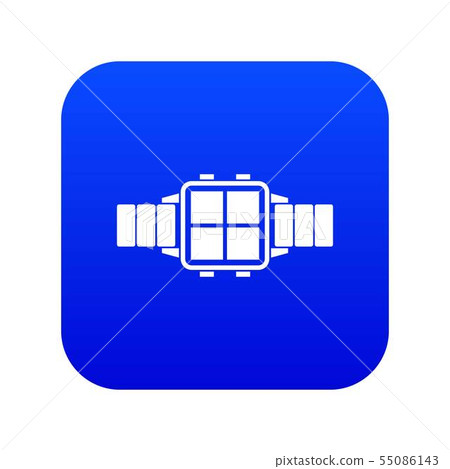 Modern smart watch icon digital blue Modern smart watch icon digital blue 55086143