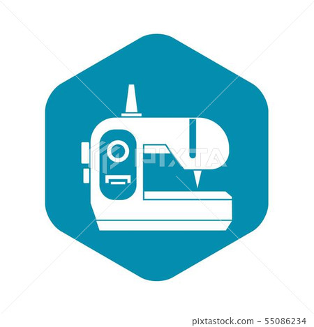 Sewing machine icon, simple style Sewing machine icon, simple style 55086234