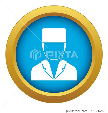 Medical doctor icon blue vector isolated 55086266