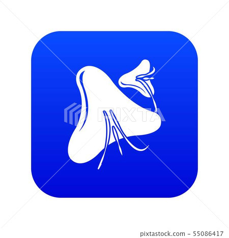 Smallpox virus icon blue vector Smallpox virus icon blue vector 55086417