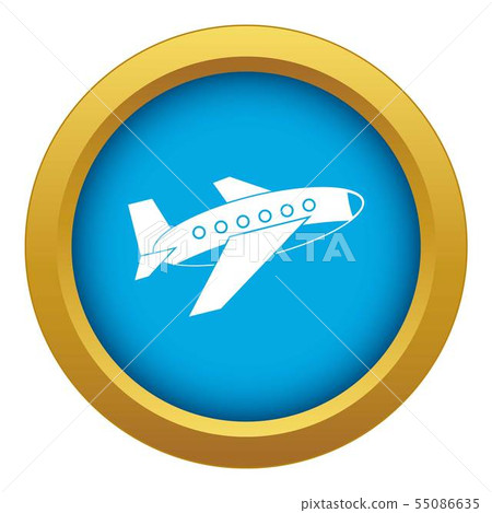 Airplane icon blue vector isolated - Stock Illustration [55086635] - PIXTA