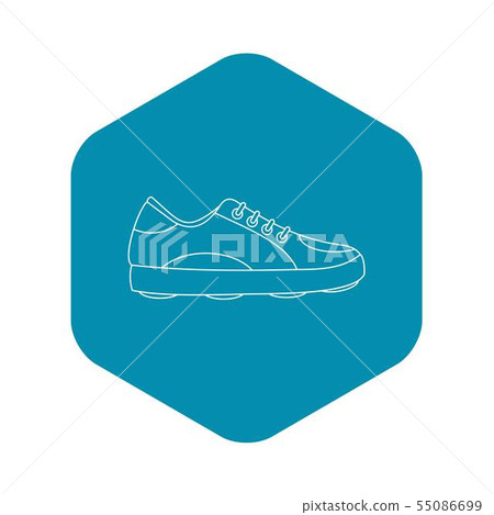 Modern golf shoe icon, outline style 55086699