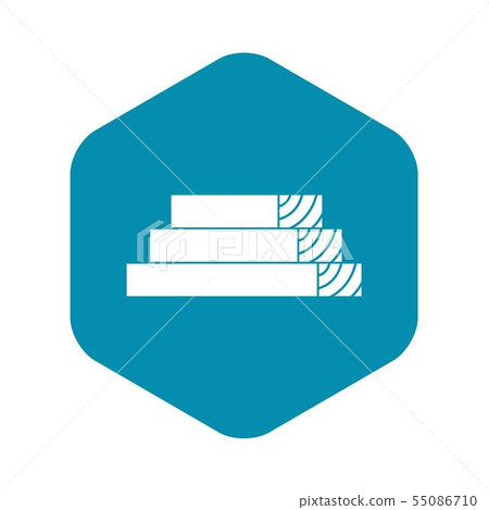Wooden planks icon, simple style Wooden planks icon, simple style 55086710