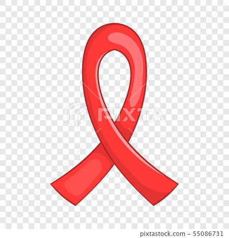 AIDS awareness ribbon icon, cartoon style AIDS awareness ribbon icon, cartoon style 55086731