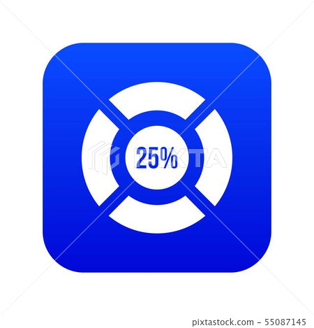 Sign 25 load icon digital blue Sign 25 load icon digital blue 55087145