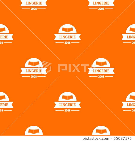 Lingerie girl pattern vector orange 55087175