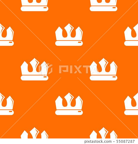 Bronze crown pattern vector orange Bronze crown pattern vector orange 55087287