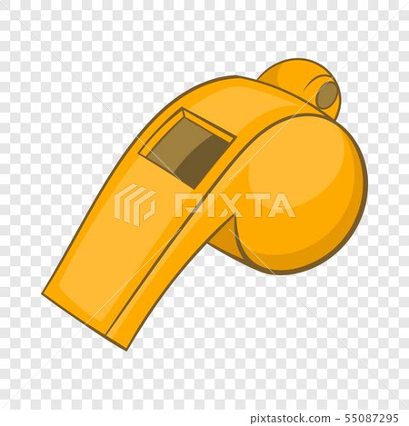 Whistle of referee icon, cartoon style Whistle of referee icon, cartoon style 55087295