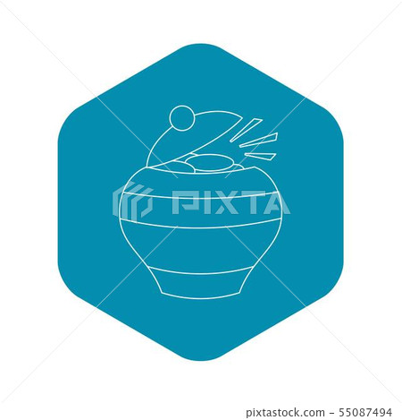 Pot of gold icon , outline style Pot of gold icon , outline style 55087494