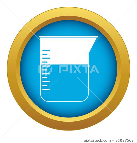 Measuring cup icon blue vector isolated Measuring cup icon blue vector isolated 55087562