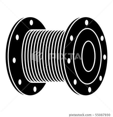 Cable coil icon, simple style 55087930