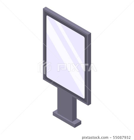 Modern lightbox icon, isometric style 55087932