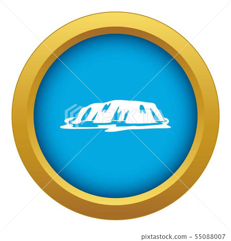 Cliff icon blue vector isolated Cliff icon blue vector isolated 55088007