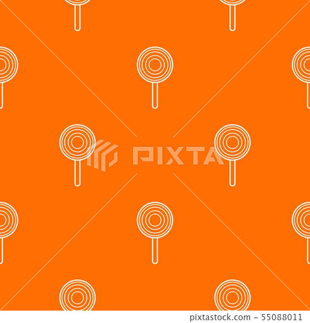 Lollipop pattern vector orange Lollipop pattern vector orange 55088011