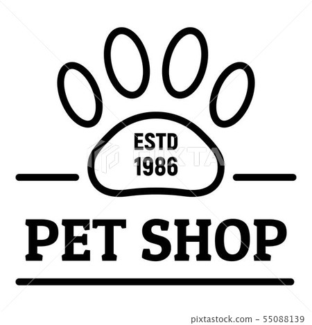 City pet shop logo, outline style City pet shop logo, outline style 55088139