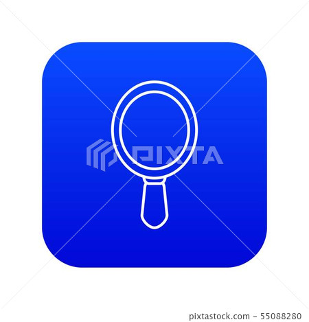 Hand mirror icon blue vector Hand mirror icon blue vector 55088280