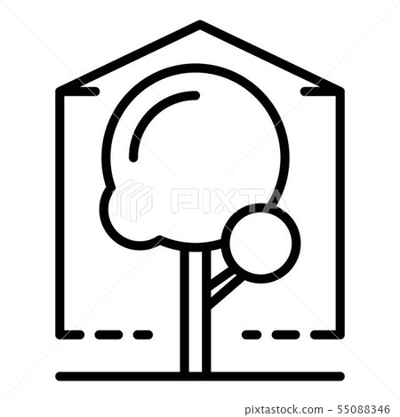 Greenhouse icon, outline style 55088346
