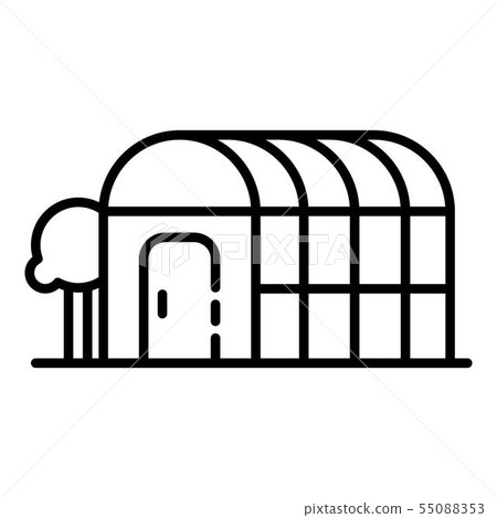 greenhouse clipart black and white apple